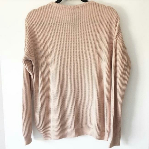 New Brandy Ollie Blush Pink ribbed sweater - Picture 4 of 5